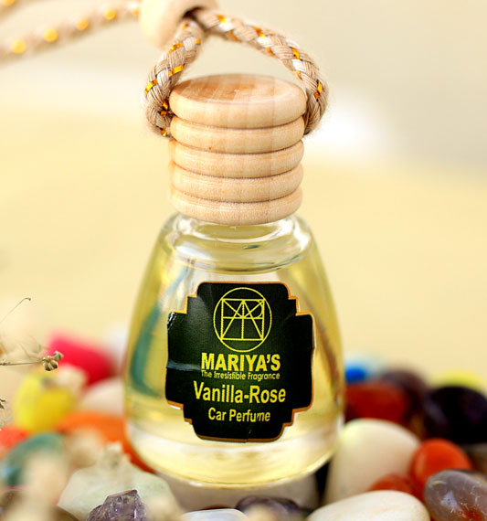 Mariya's Vanilla-Rose 12ml Glass Car Perfume