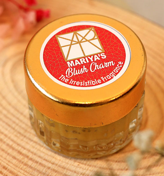 Mariya's Solid Perfume Blush Charm 15gm Glass Jar