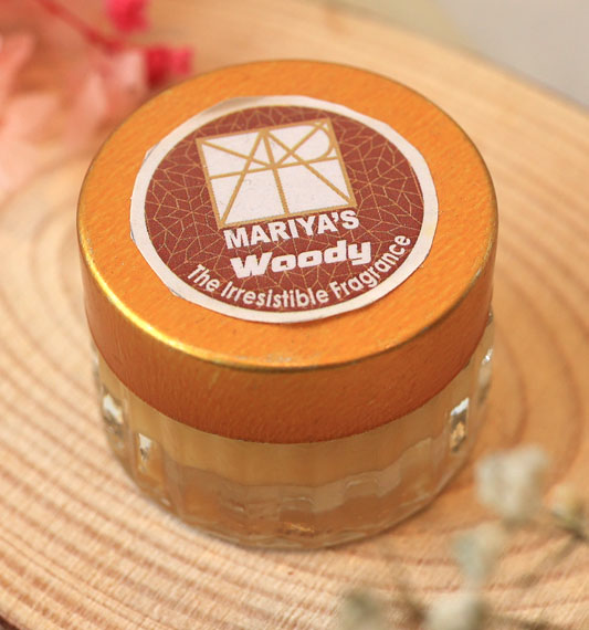 Mariyas Solid Perfume Woody 15gm Glass Jar