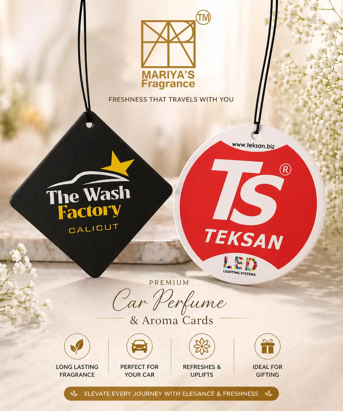 Mariyas Paper Card Car Perfume